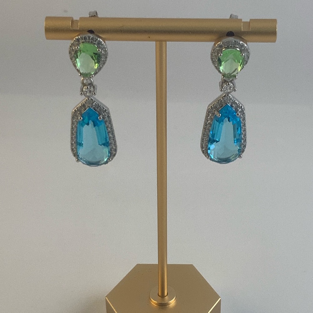 Pastel Gemstone Earrings - Picture 3 of 8
